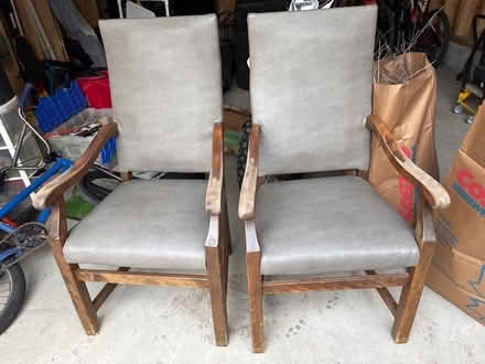 Photo of free 2 solid wood chairs (Britannia) #1