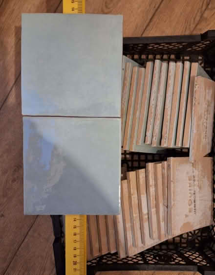 Photo of free 30 pale blue green tiles (Leintwardine SY7) #1