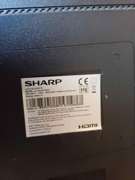 Photo of free Sharp TV (M28 Ellenbrook) #4