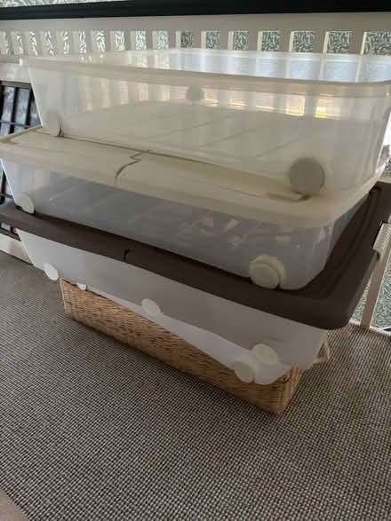 Photo of free Clothes storage boxes (Claygate) #1