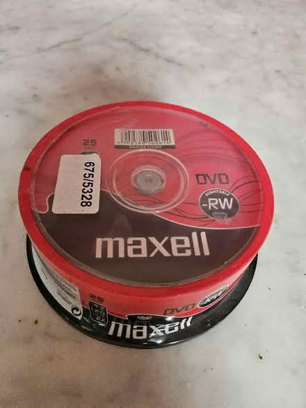Photo of free Unopened pack of 25 rewritable DVDs (NW10) #2