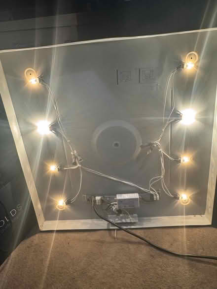 Photo of free Bathroom Mirror and light fitting in working order with all (Twyford OX17) #3