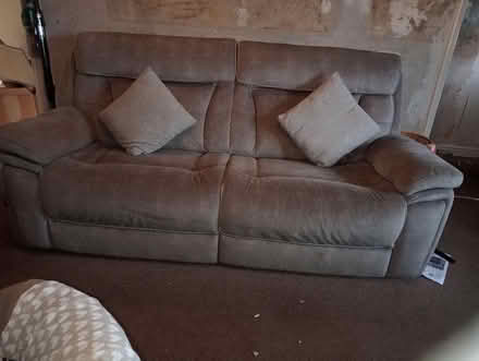 Photo of free 3/4seater sofa and armchair (Middridge) #1