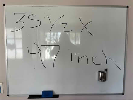 Photo of free 35.5 x 47 inches white board (West San Jose) #1