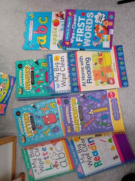 Photo of free Wipe clean letters/ numbers work books (Corsham SN13) #1