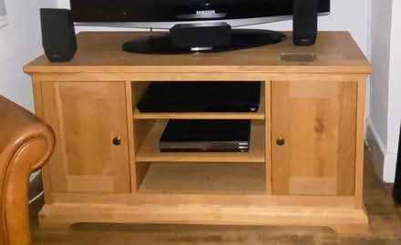 Photo of free Laura Ashley solid oak TV unit (Weeke, Winchester SO22) #1