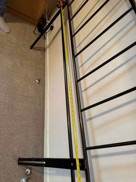 Photo of free King size metal headboard #2 (Letchworth SG6) #3