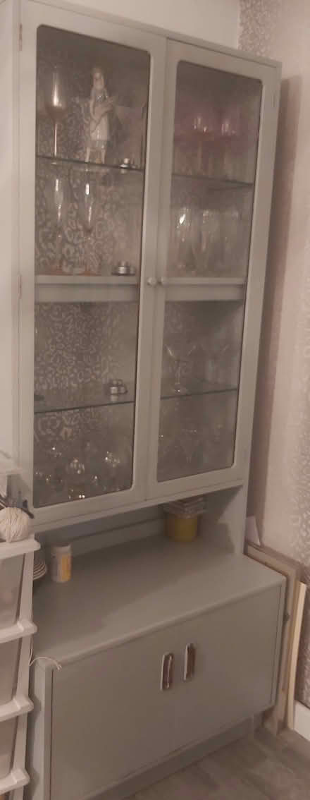 Photo of free Grey wall unit and Grey table (Boldmere B73) #1