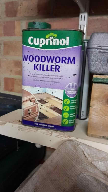 Photo of free Cuprinol woodworm killer (Smiths Estate OX28) #1