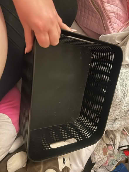 Photo of free Black Plastic Storage Basket (Home OX2) #2