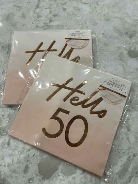 Photo of free 50th birthday napkins (North Oakville) #1