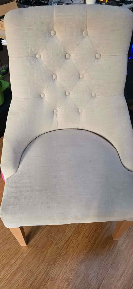 Photo of free Fabric dining chairs (2 available) (Sutton SM1) #1