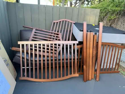 Photo of free Crib, full bed, or loveseat in box (Valencia Avenue, Sunnyvale) #2