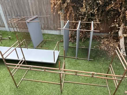 Photo of free Copper and wood shelving unit (Forest Gate E7) #1