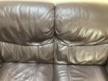 Photo of free Two seater leather like sofa (Hazlemere HP15) #1