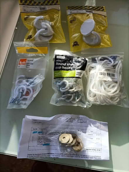 Photo of free Picture hooks and cup hooks (Bucklesham) #1