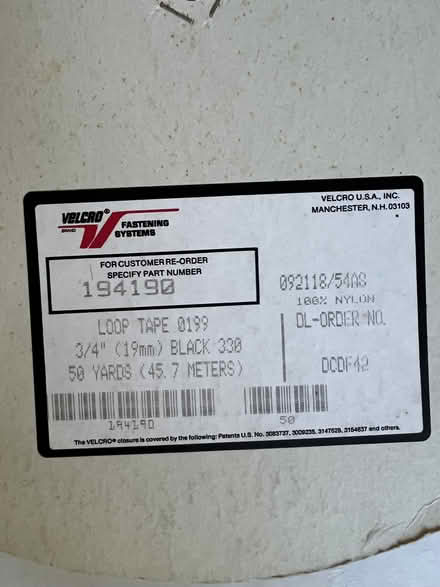 Photo of free Big Roll of Velcro (Midtown Palo Alto) #2