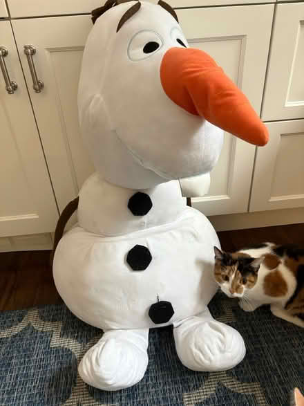 Photo of free Giant stuffed Olaf (Wayland (near Claypit Hill)) #1