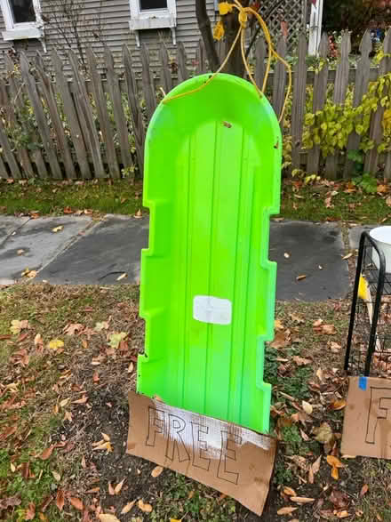 Photo of free Plastic sled (Rhinebeck village) #1