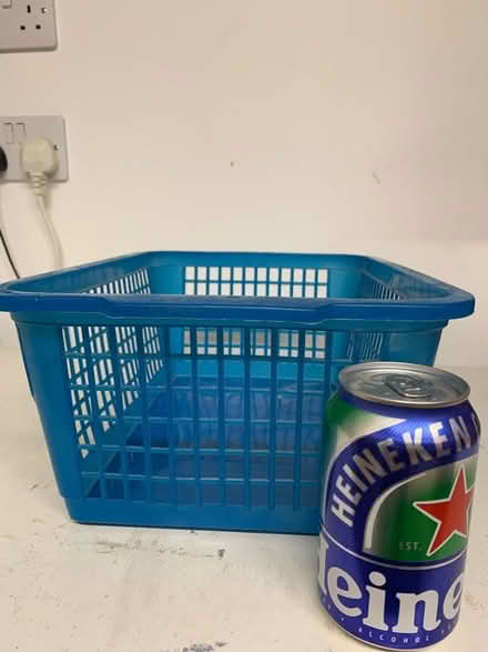 Photo of free Blue plastic storage basket. (City Centre NR3) #1