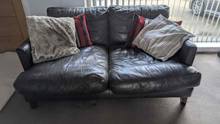 Photo of free 3 seater and 4 seater leather sofa (PA6) #1