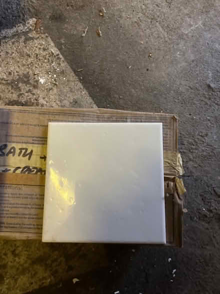Photo of free Box of 15 by 15 cm white tiles (Widcombe) #1