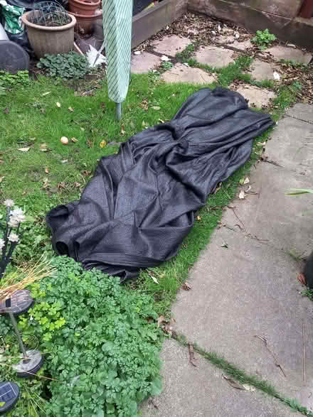 Photo of free 80% black garden shade cloth 3m x 5m (South Bermondsey SE16) #1