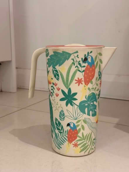 Photo of free Melamine water jug with flower pattern (St Pauls Ward GU15) #1