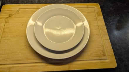 Photo of free Two white plates and a bowl (Bromborough Rake, CH62) #1