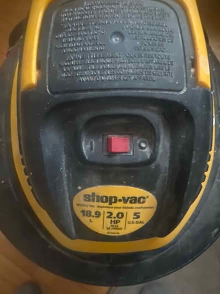 Photo of free shop Vac for parts (Mississauga) #3