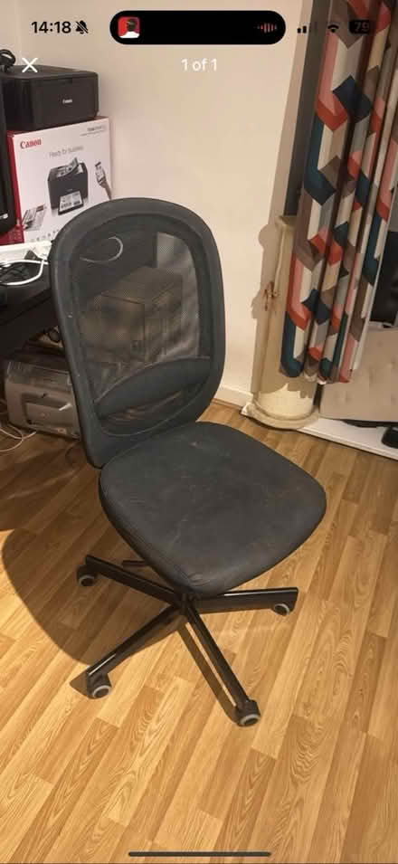 Photo of free Black office chair (Bow) #1