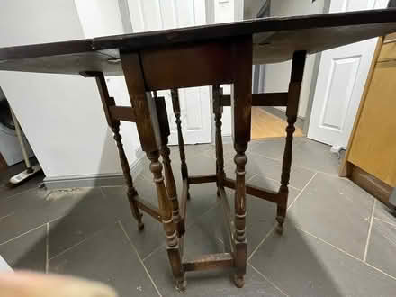 Photo of free old antique fold out card table (WV13 Willenhall) #1