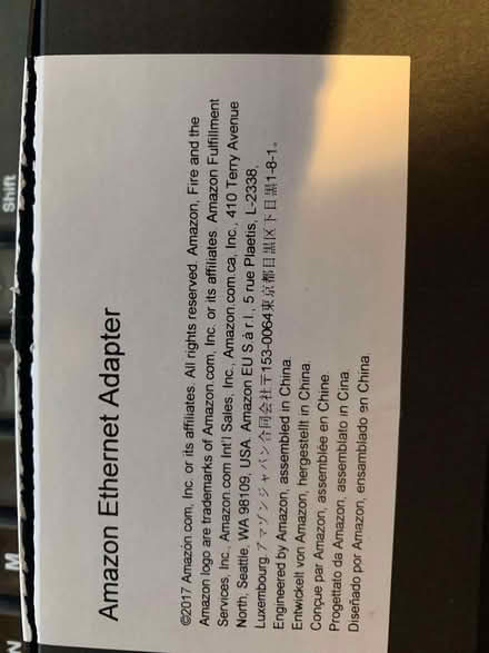 Photo of free Amazon Ethernet Adapter (Presteigne LD8) #1