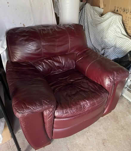 Photo of free Large comfy leather armchair (Scartho DN33) #2