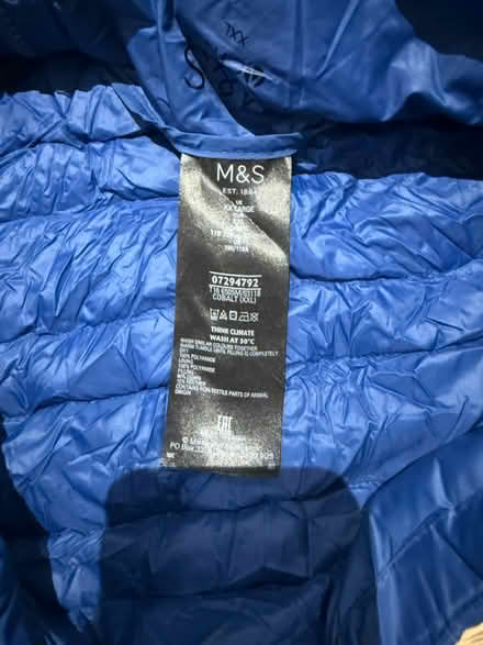 Photo of free Blue jacket size XL (Billericay CM11) #3