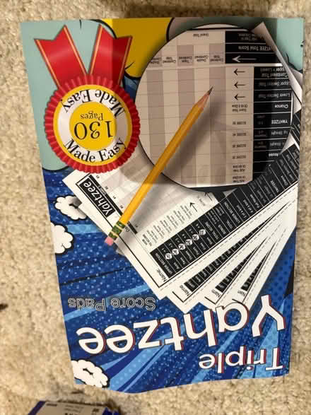 Photo of free Triple Yahtzee score pad (Beverstone GL8) #1
