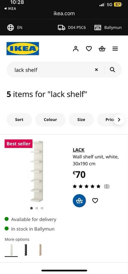 Photo of free IKEA shelves black and red (Clonskeagh) #2