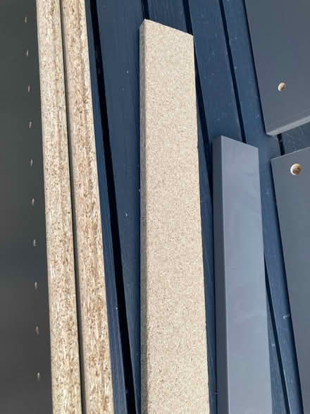 Photo of free IKEA Pax wardrobe spare grey-painted chipboard pieces (Lenham ME17) #4