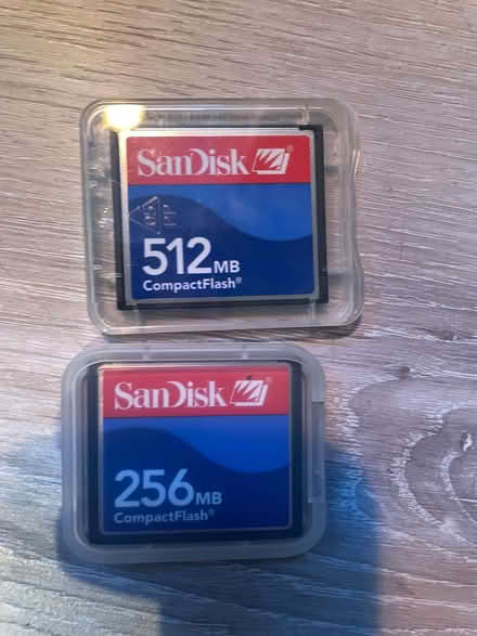 Photo of free 2 x CompactFlash memory cards (St Margarets TW1) #1