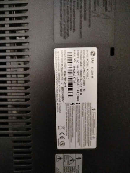 Photo of free LG 37" television (Loose ME15) #2