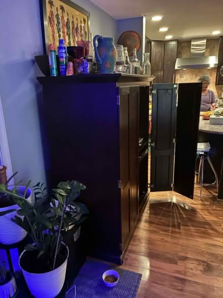 Photo of free Solid wood computer armoire (Annandale) #2