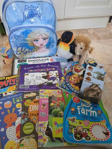 Photo of free Children's bag, toys, coloring (Prees Green) #1