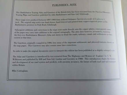 Photo of free Reprint of 1900 touring atlas (Minster Lovell OX29) #2