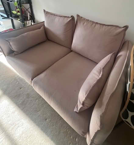 Photo of free 2 Seater Habitat Pink Sofa (Teddington TW11) #1