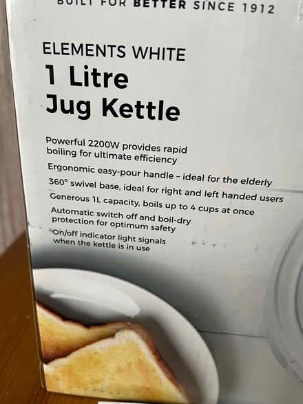 Photo of free Tower one litre jug kettle (Hala LA1) #2