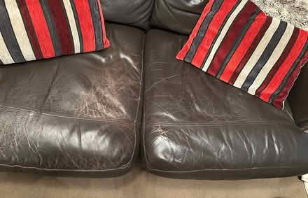 Photo of free 3 seater and 4 seater leather sofa (PA6) #3