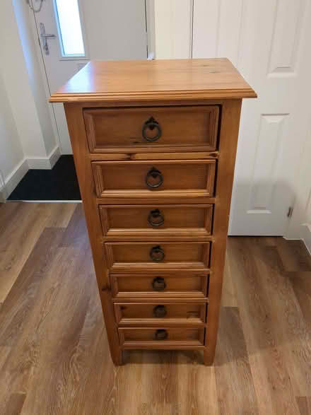 Photo of free Solid pine tallboy set of drawers (North West Leicestershire LE67) #1