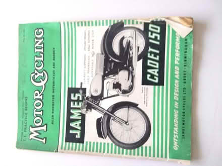 Photo of free Motor Cycling Magazines from 1955 to 1957 (Dunblane FK15) #3