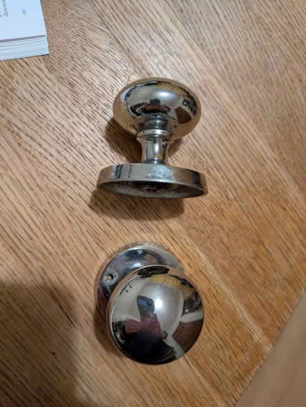 Photo of free chrome door knobs - pair (Crookes S10) #1
