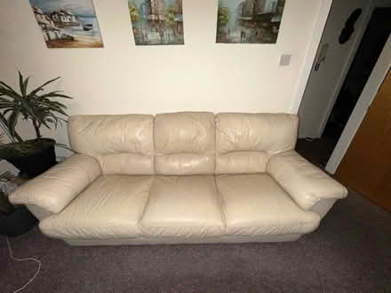 Photo of free 2 leather sofa (Lakeside DN4) #1